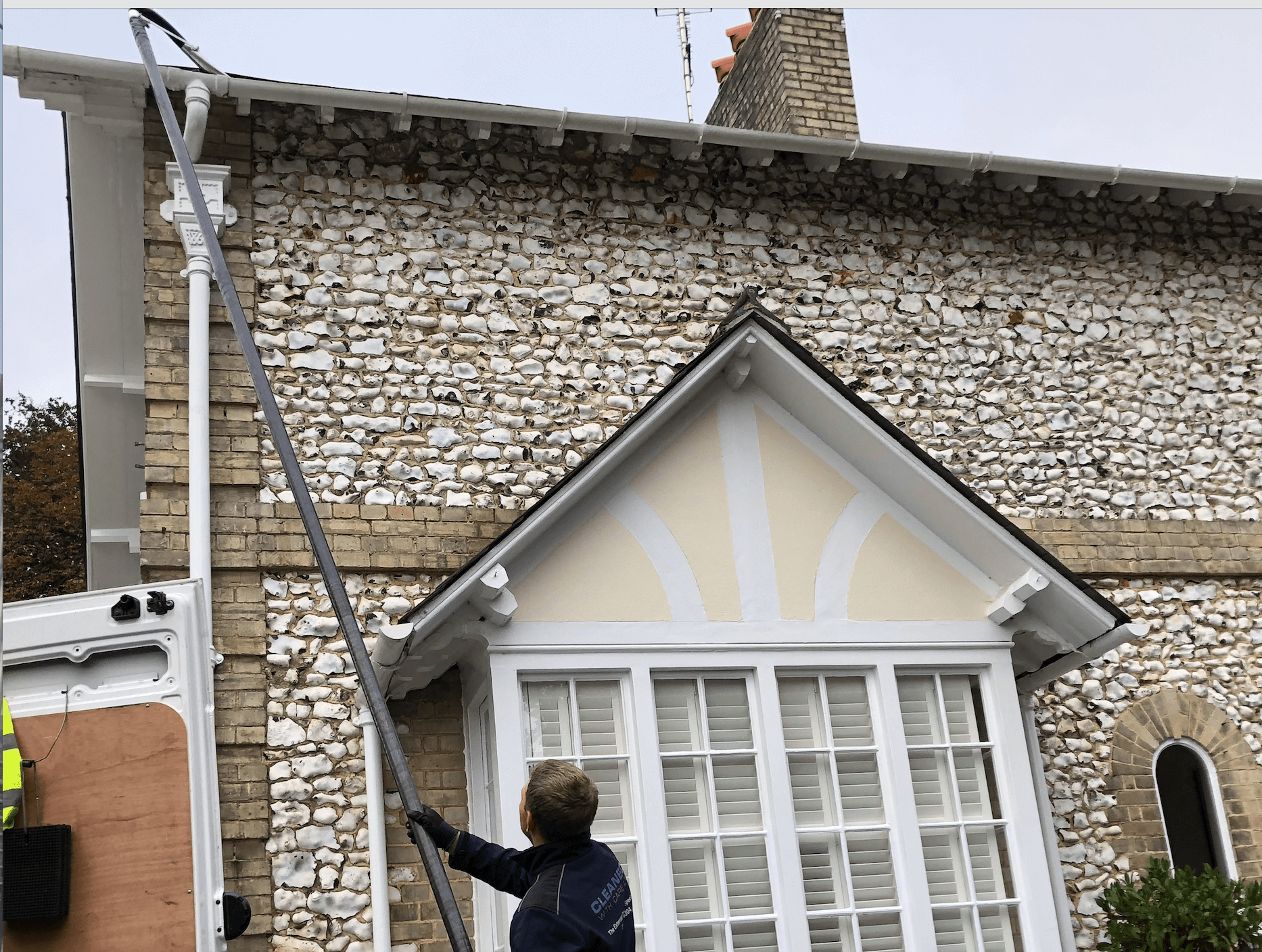 Professional gutter cleaning tools and equipment used by The Roof Moss Cleaners in Cranfield